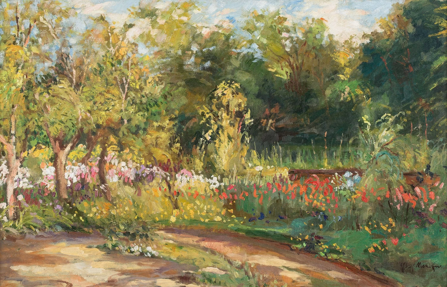 Giardino fiorito, ca. 1930